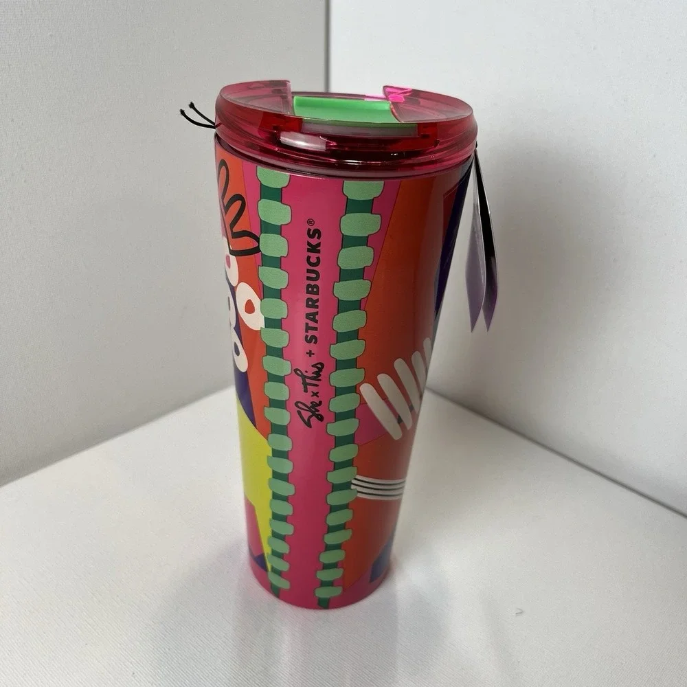 Starbucks x Shae Anthony Beautiful She Artist Series 16oz Stainless Tumbler 🌸‎